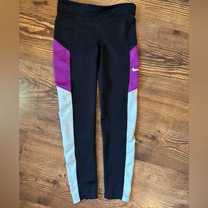 Kids Black and Purple Leggings